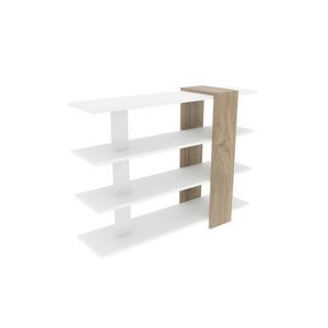 Bibliotecă Nur White and Walnut imagine