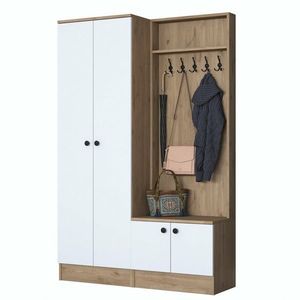 Set de hol Pone White and Walnut II imagine