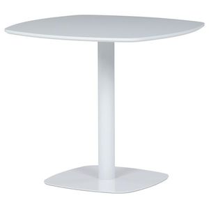 Masă de sufragerie 80 x 80 cm, albă, alb imagine