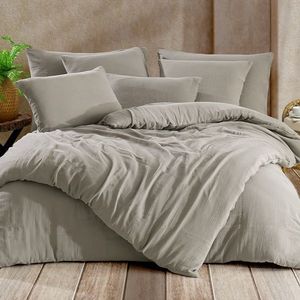 Lenjerie de pat Muselină 4Home Sand, gri deschis, 140 x 220 cm, 70 x 90 cm imagine