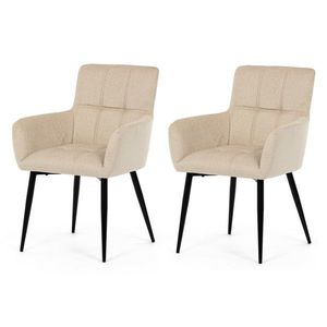 Set de scaune de sufragerie DCH-P3146 CRM2, 2 buc., crem deschis imagine