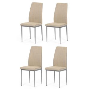 Set de scaune de sufragerie DCL-379 BG2, 4 buc., bej imagine