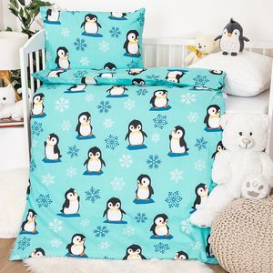 4Home Lenjerie de pat din bumbac pentru copii Arctic Friends, 100 x 135 cm, 40 x 60 cm imagine