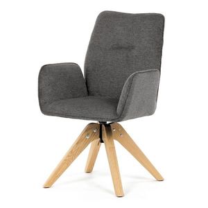 Scaun de sufragerie DCH-C2148 GREY2 cu materialimpermeabil, gri închis imagine