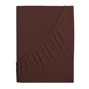 Cearșaf de pat 4Home jersey Ideal maro închis , 200 x 200 cm, maro închis, 200 x 200 cm imagine