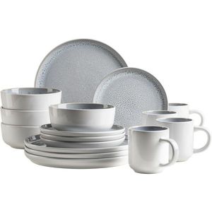 Set de masă Mäser 16 piese Lunaria Grey, gri imagine