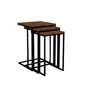 Măsuță auxiliară Pino, 3 buc., naturală imagine