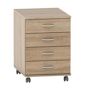 Comoda pe roți TEMPO ASISTENT 015, stejar sonoma imagine