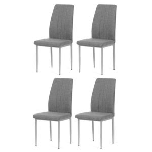 Set de scaune de sufragerie DCL-379 GREY2, 4 buc., gri închis imagine