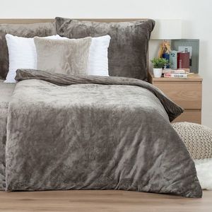 Lenjerie de pat din microflanelă 4Home gri, gri, 140 x 200 cm, 70 x 90 cm imagine