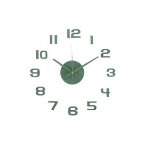 Karlsson 6001GR ceas decorativ autoadeziv verde, diametru 40 cm imagine