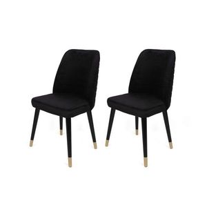 Set de scaune de sufragerie Hugo Black and Black, 2 buc. imagine