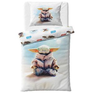 Lenjerie de pat pentru copii Star Wars Baby Yoda, 140 x 200 cm, 70 x 90 cm imagine