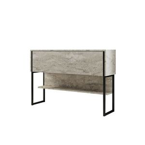 Comodă Luxe Travertine and Black, bej imagine