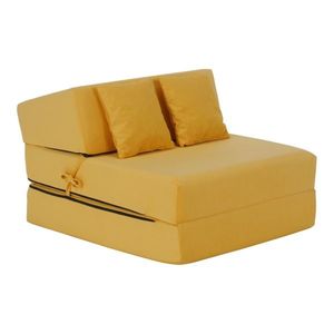 Scaun pliant/saltea PELOS, galben, galben imagine