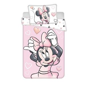 Jerry Fabrics Lenjerie de pat din bumbac pentru copii Minnie Blush Pink imagine