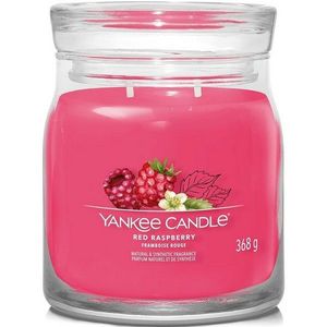Lumânare parfumată medie Yankee Candle Signature Red Raspberry, 368 g, M imagine