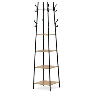 Cuier cu rafturi GD-170 OAK, stejar sălbatic, maro deschis imagine