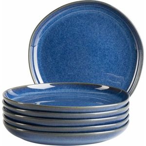 Mäser Set de farfurii de desert Cordelia Royal Blue 22 cm, 6 buc., albastru închis imagine