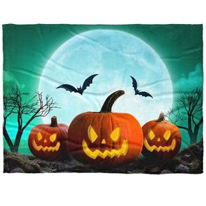Pătură pentru copii BedTex Dovleac Halloween, 150x 200 cm imagine