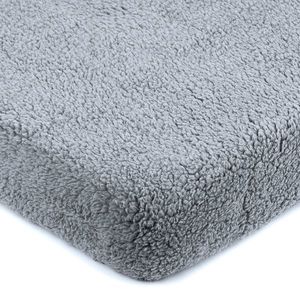 Cearșaf de pat 4Home imitație blăniță gri închis, gri închis, 90 x 200 cm imagine