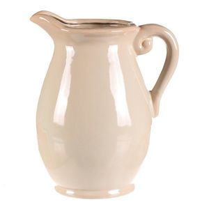 Vaza/cană crem, 18 x 20 x 28 cm, mare, 28 cm imagine