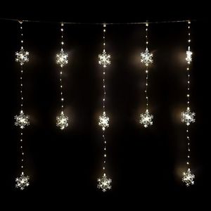 Decorațiune luminoasă pentru exterior Snowflakes, 120x120 cm, LED, alb cald, temporizator, 8 funcții, 120 cm imagine