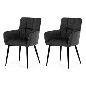 Set de scaune de sufragerie DCH-P3146 GREY2, 2buc., gri închis imagine