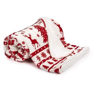 Pătură de Crăciun imitație de blăniță 4Home White Christmas, 150 x 200 cm imagine