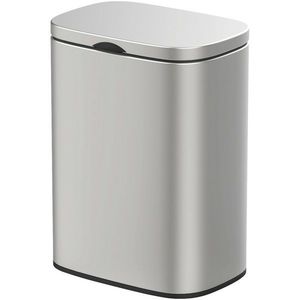 Wenko Coș de gunoi de perete Sare 5 l, inox, inox mat imagine