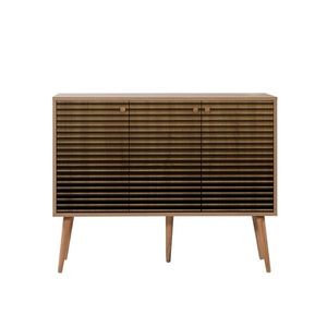 Dulap Mega Stripes Sonoma Oak, negru imagine