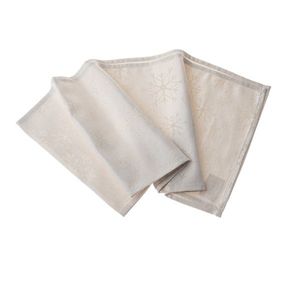 Traversă de masă de Crăciun impermeabilă Fulgi aurii, 33 x 140 cm imagine