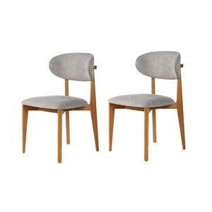Set de scaune de sufragerie Lionte Grey and DarkOak, 2 buc., gri imagine