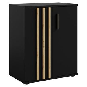 Dulap TOLIS 2D, negru, negru imagine