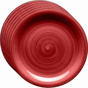 Mäser Set de 6 farfurii de desert Bel Tempo 19, 5cm, roșu, roșu imagine