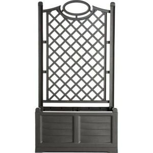 Ghiveci mare cu suport decorativ Bama Separeantracit, 80 x 150 x 42, 5 cm, antracit imagine