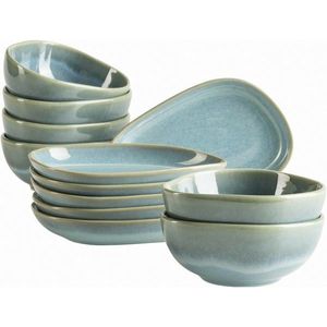 Mäser Set de servire din 12 piese Cordelia Atacama Green, turcoaz imagine