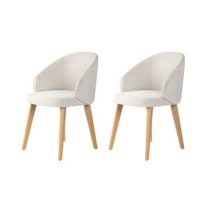 Set de scaune de sufragerie Bentley White andLight Oak, 2 buc., alb imagine