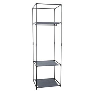 Raft pentru vestiar ALBUS, metal și țesătură, negru imagine