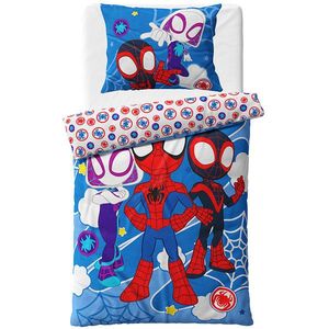 Carbotex Lenjerie de pat din microfibră Spidey Prietenii Minunați, 140 x 200 cm, 70 x 90 cm imagine