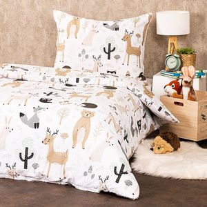 Lenjerie de pat din bumbac 4Home Nordic Friends, 160 x 200 cm, 70 x 80 cm, 160 x 200 cm, 70 x 80 cm imagine