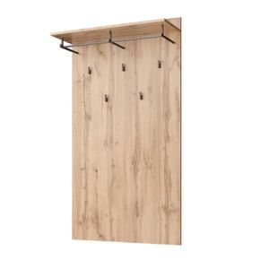 Cuier de perete tip panou MORATIZ 80, stejar wotan imagine