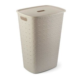 Curver Coș pentru rufe murdare Softex 56 l, bej, bej imagine