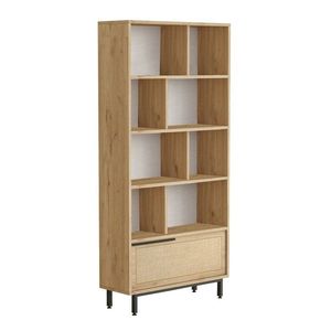 Bibliotecă One Walnut and Oak, maro imagine