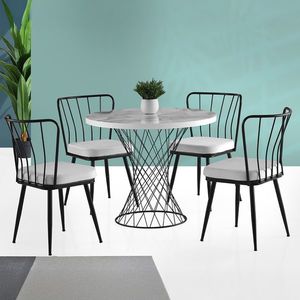 Masă de sufragerie Pota White, alb imagine