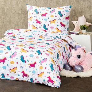 Lenjerie de pat pentru copii din bumbac 4Home Unicorn, 160 x 200 cm, 70 x 80 cm imagine