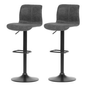 Set de scaune de bar AUB-806 GREY3, 2 buc., gri imagine