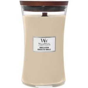 Lumânare parfumată vază mare WoodWick Vanilla Bean, 609 g imagine