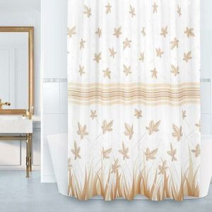 Bellatex Perdea de baie List bej , 180 x 200 cm imagine