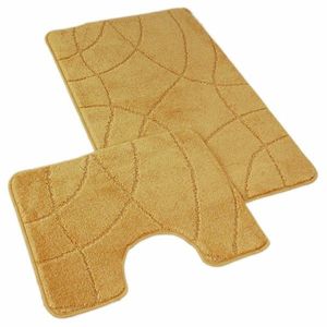 Set de covorașe de baie Kvalitex Labyrint auriu, 60 x 100 cm, 60 x 50 cm imagine